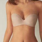 Underwear CA Intimissimi Women Daila Ultralight Microfibre Bandeau Bra 044-Soft Beige DD6R6T759