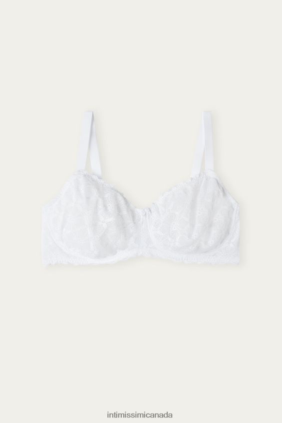 Underwear CA Intimissimi Women Daniela Lace Balconette Bra 001-White DD6R6T674 - Image 6