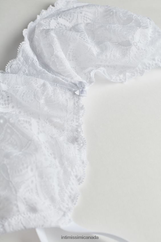 Underwear CA Intimissimi Women Daniela Lace Balconette Bra 001-White DD6R6T674 - Image 7
