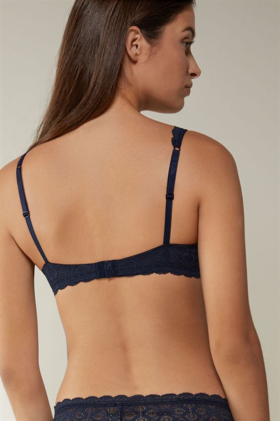 Underwear CA Intimissimi Women Elena Lace Balconette Bra 1467-Intense Blue DD6R6T693 - Image 5