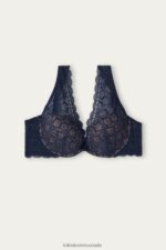 Underwear CA Intimissimi Women Elena Lace Balconette Bra 1467-Intense Blue DD6R6T693 - Image 6