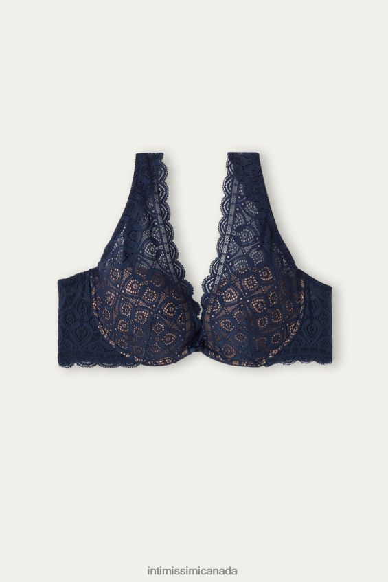Underwear CA Intimissimi Women Elena Lace Balconette Bra 1467-Intense Blue DD6R6T693 - Image 6