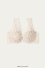 Underwear CA Intimissimi Women Elena Lace Balconette Bra 2280-Pink Silk DD6R6T705 - Image 6