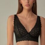 Underwear CA Intimissimi Women Eleonora Lace Balconette Bra 019-Black DD6R6T678