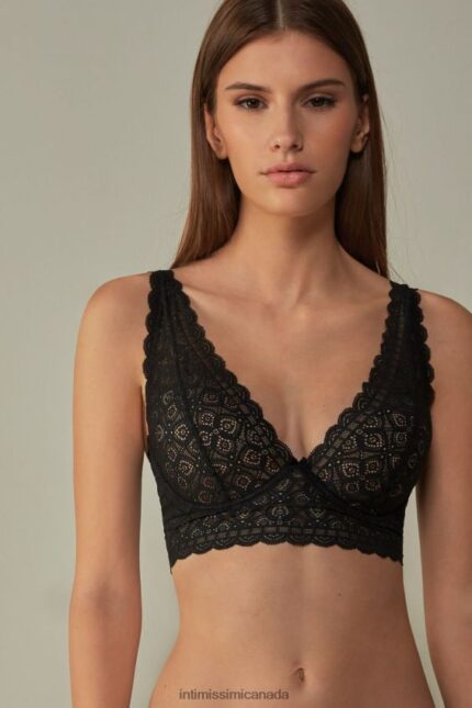 Underwear CA Intimissimi Women Eleonora Lace Balconette Bra 019-Black DD6R6T678