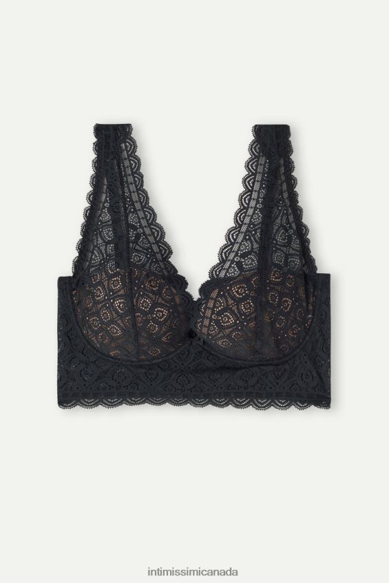 Underwear CA Intimissimi Women Eleonora Lace Balconette Bra 019-Black DD6R6T678 - Image 6