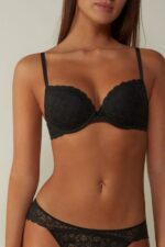 Underwear CA Intimissimi Women Elettra Lace Super Push-Up Bra 019-Black DD6R6T673