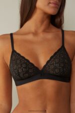 Underwear CA Intimissimi Women Emma Lace Triangle Bra 019-Black DD6R6T690
