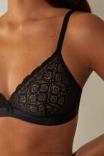 Underwear CA Intimissimi Women Emma Lace Triangle Bra 019-Black DD6R6T690 - Image 3