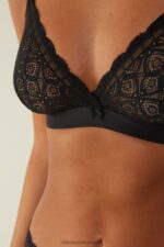 Underwear CA Intimissimi Women Emma Lace Triangle Bra 019-Black DD6R6T690 - Image 4