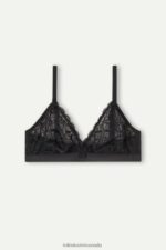 Underwear CA Intimissimi Women Emma Lace Triangle Bra 019-Black DD6R6T690 - Image 6