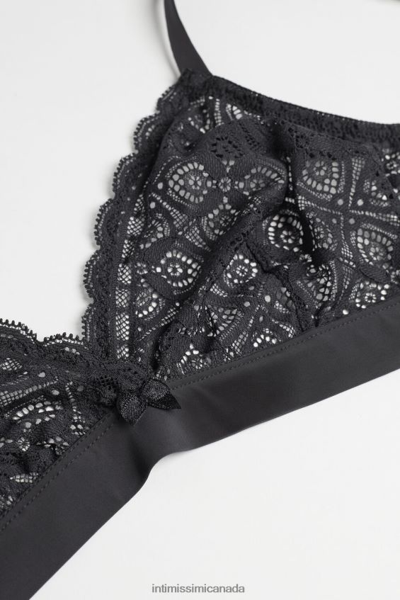 Underwear CA Intimissimi Women Emma Lace Triangle Bra 019-Black DD6R6T690 - Image 7