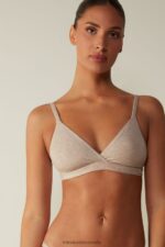 Underwear CA Intimissimi Women Emma Natural Cotton Triangle Bra 112I-Natural Blend DD6R6T715