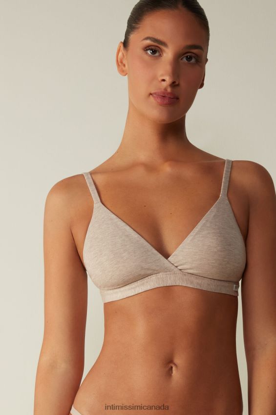 Underwear CA Intimissimi Women Emma Natural Cotton Triangle Bra 112I-Natural Blend DD6R6T715 - Image 1