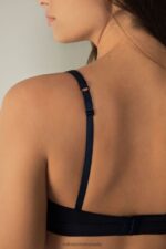 Underwear CA Intimissimi Women Emma Natural Cotton Triangle Bra 1467-Intense Blue DD6R6T681 - Image 4