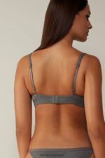 Underwear CA Intimissimi Women Emma Natural Cotton Triangle Bra 616I-Cloud Grey Blend DD6R6T703 - Image 5