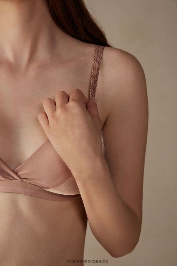 Underwear CA Intimissimi Women Emma Silk Triangle Bra 163I-Satin Pink DD6R6T794 - Image 3