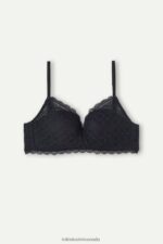 Underwear CA Intimissimi Women Fabiola Lace Push Up Bra 019-Black DD6R6T720 - Image 6