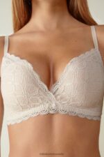 Underwear CA Intimissimi Women Fabiola Lace Push Up Bra 2280-Pink Silk DD6R6T710 - Image 4