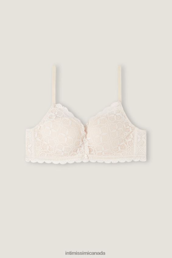 Underwear CA Intimissimi Women Fabiola Lace Push Up Bra 2280-Pink Silk DD6R6T710 - Image 6