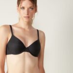 Underwear CA Intimissimi Women Francesca Ultralight Microfibre Balconette Bra 019-Black DD6R6T767