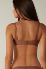 Underwear CA Intimissimi Women Francesca Ultralight Microfibre Balconette Bra 502I-Dark Beige DD6R6T698 - Image 5