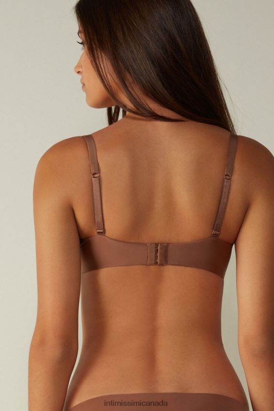 Underwear CA Intimissimi Women Francesca Ultralight Microfibre Balconette Bra 502I-Dark Beige DD6R6T698 - Image 5