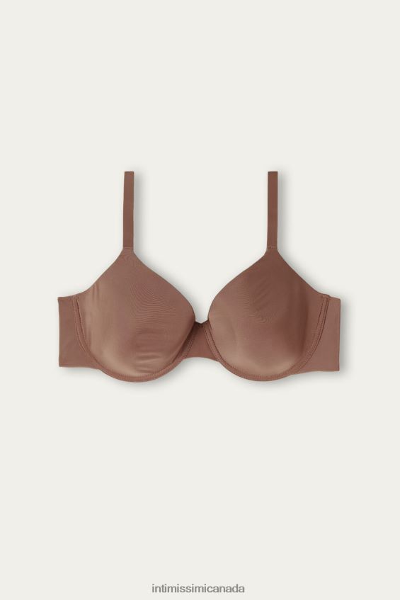 Underwear CA Intimissimi Women Francesca Ultralight Microfibre Balconette Bra 502I-Dark Beige DD6R6T698 - Image 6