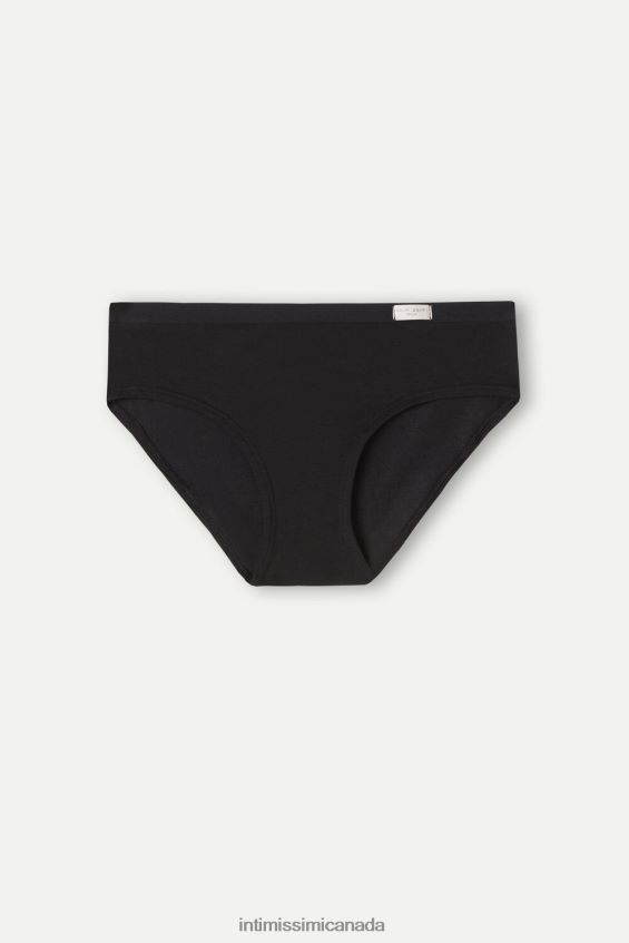 Underwear CA Intimissimi Women Full-Coverage Cotton Knickers 019-Black DD6R6T1029 - Image 5