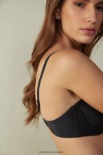Underwear CA Intimissimi Women Giada Microfibre Bandeau Bra 019-Black DD6R6T809 - Image 3