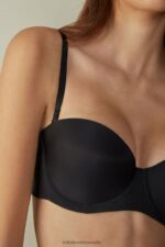 Underwear CA Intimissimi Women Giada Microfibre Bandeau Bra 019-Black DD6R6T809 - Image 4