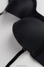 Underwear CA Intimissimi Women Giada Microfibre Bandeau Bra 019-Black DD6R6T809 - Image 6