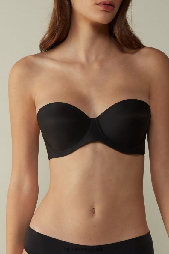Underwear CA Intimissimi Women Giada Microfibre Bandeau Bra 019-Black DD6R6T809 - Image 1