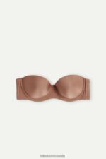 Underwear CA Intimissimi Women Giada Microfibre Bandeau Bra 502I-Dark Beige DD6R6T769 - Image 6