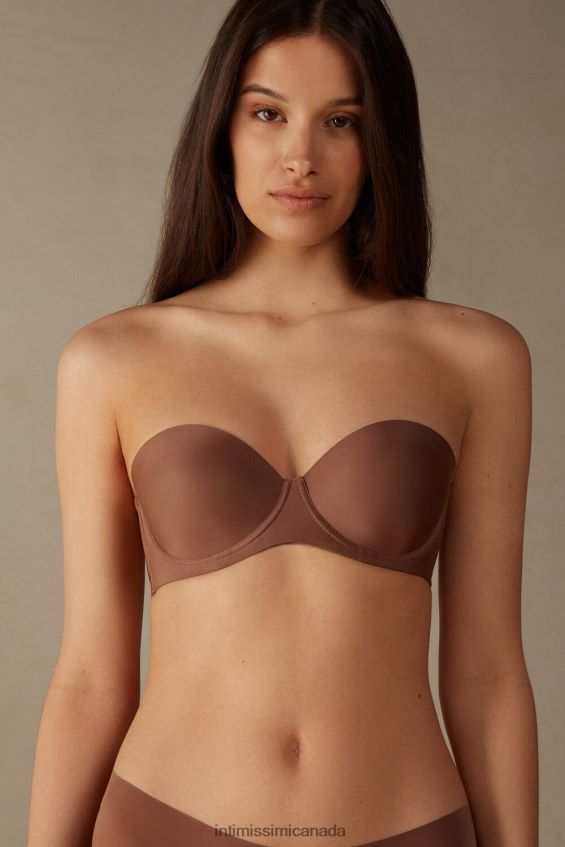 Underwear CA Intimissimi Women Giada Microfibre Bandeau Bra 502I-Dark Beige DD6R6T769 - Image 1