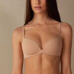 Underwear CA Intimissimi Women Gioia B Cup Microfibre Super Push-Up Bra 044-Soft Beige DD6R6T839