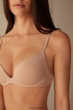 Underwear CA Intimissimi Women Gioia B Cup Microfibre Super Push-Up Bra 044-Soft Beige DD6R6T839 - Image 3