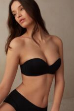 Underwear CA Intimissimi Women Gioia Bandeau Bra 019-Black DD6R6T814 - Image 2