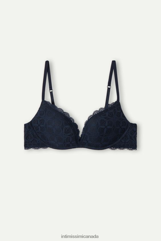 Underwear CA Intimissimi Women Gioia Lace Super Push-Up Bra 1467-Intense Blue DD6R6T707 - Image 6