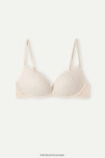 Underwear CA Intimissimi Women Gioia Lace Super Push-Up Bra 2280-Pink Silk DD6R6T711 - Image 6