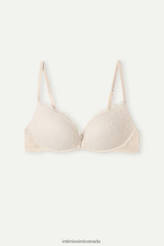Underwear CA Intimissimi Women Gioia Lace Super Push-Up Bra 2280-Pink Silk DD6R6T711 - Image 6