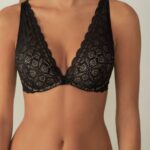 Underwear CA Intimissimi Women Giorgia Lace Balconette Bra 019-Black DD6R6T697