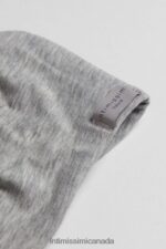 Underwear CA Intimissimi Women Greta Natural Cotton Balconette Bra 031-Light Grey Melange DD6R6T761 - Image 6