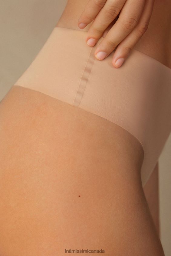 Underwear CA Intimissimi Women High-Waisted Thong in Seamless Ultralight Microfibre 044-Soft Beige DD6R6T1025 - Image 3