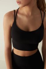 Underwear CA Intimissimi Women In Action Padded Bra Top 019-Black DD6R6T746 - Image 3