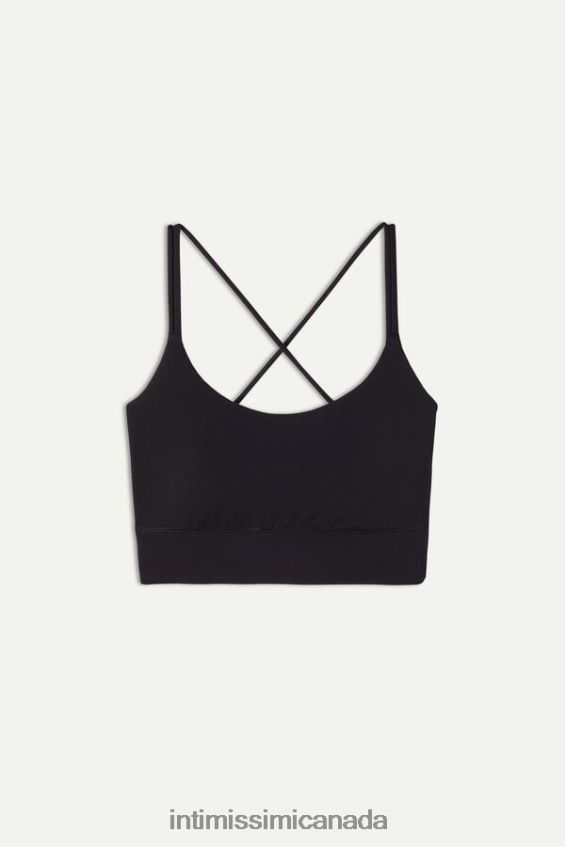 Underwear CA Intimissimi Women In Action Padded Bra Top 019-Black DD6R6T746 - Image 6