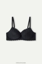 Underwear CA Intimissimi Women Irina Lace Balconette Bra 019-Black DD6R6T679 - Image 6