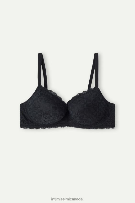 Underwear CA Intimissimi Women Irina Lace Balconette Bra 019-Black DD6R6T679 - Image 6
