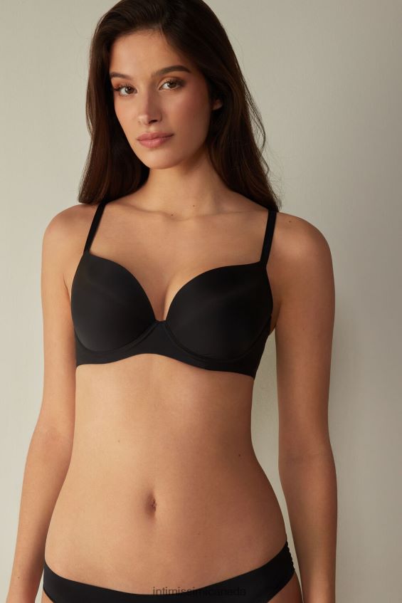 Underwear CA Intimissimi Women Irina Microfibre Balconette Bra 019-Black DD6R6T807 - Image 1