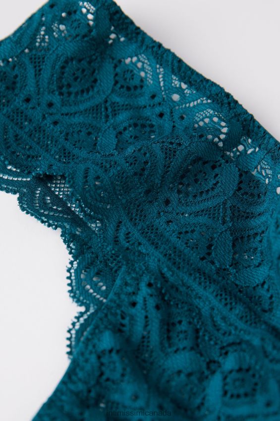 Underwear CA Intimissimi Women Lace Brazilian Briefs 346J-Teal Blue DD6R6T861 - Image 6